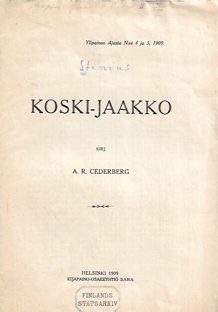 Koski-Jaakko [Jaakko Stenius]