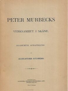 Peter Murbecks verksamhet i Skåne