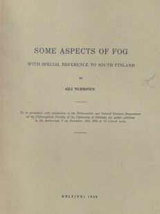 Some Aspects of Fog with Special Reference to South Finland