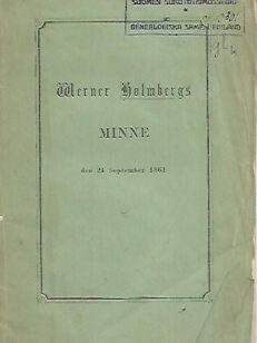 Werner Holmbergs minne den 24 September 1861