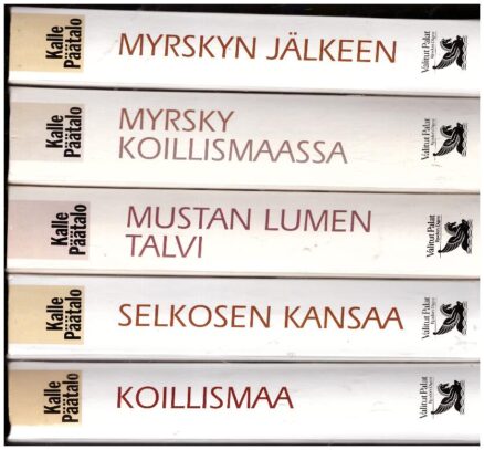 Koillismaa-sarja 5 kirjaa - Koillismaa - Selkosen kansaa - Myrsky Koillismaassa - Myrskyn jälkeen - Mustan lumen talvi