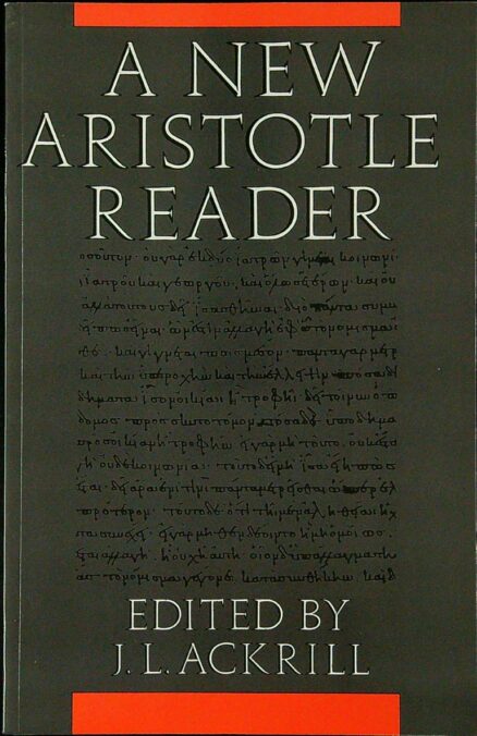 A New Aristotle Reader