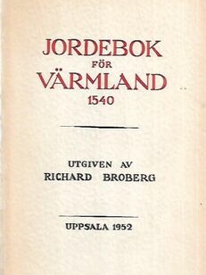 Jordebok för Värmland 1540