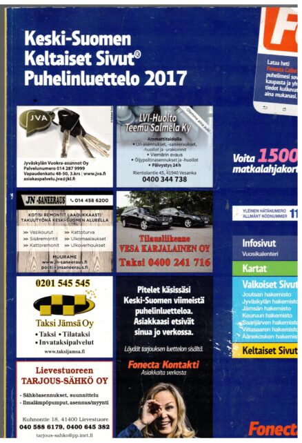 Keski-Suomen Keltaiset Sivut - Puhelinluettelo 2017