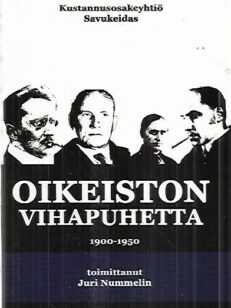 Oikeiston vihapuhetta 1900-1950