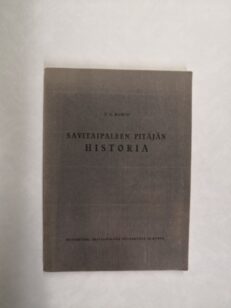 Savitaipaleen pitäjän historia