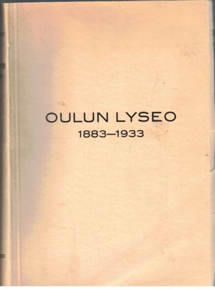 Oulun lyseo 1883-1933