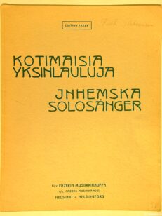 Kotimaisia yksinlauluja - Inhemska solosånger