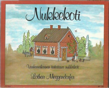 Nukkekoti - Vanhanaikainen taitettava nukkekoti