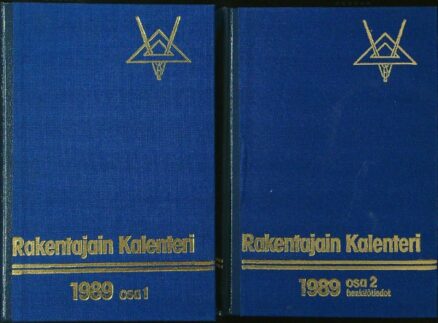 Rakentajain kalenteri 1989 osat 1-2