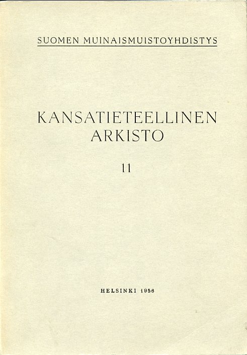 Kansatieteellinen arkisto 11