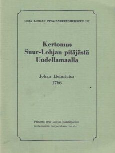 Kertomus Suur-Lohjan pitäjästä Uudellemaalla