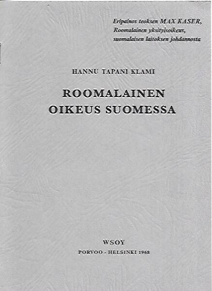 Roomalainen oikeus Suomessa