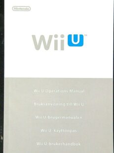 WII U Operations Manual - Nintendo